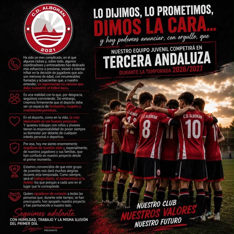 Comunicado oficial del club